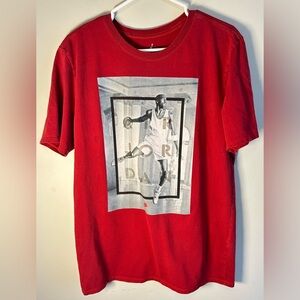 Jordan Nike Shirt Mens L Red Michael Jordan Nike Air Jumpman Graphic Cotton